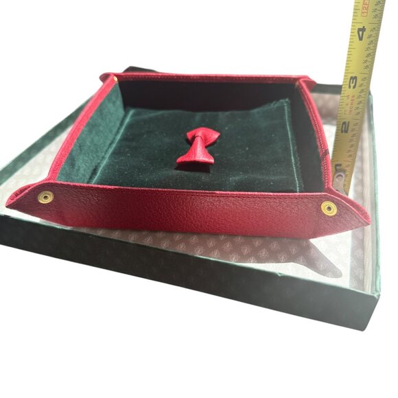 Vintage Gucci Leather & Velvet Valet Tray 70s, or 80s Authentic - Picture 1 of 11
